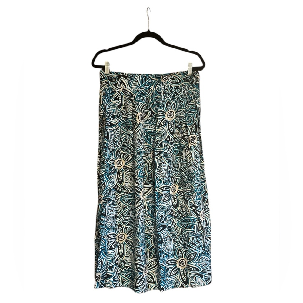 Vintage Botanical Midi Skirt, Size L